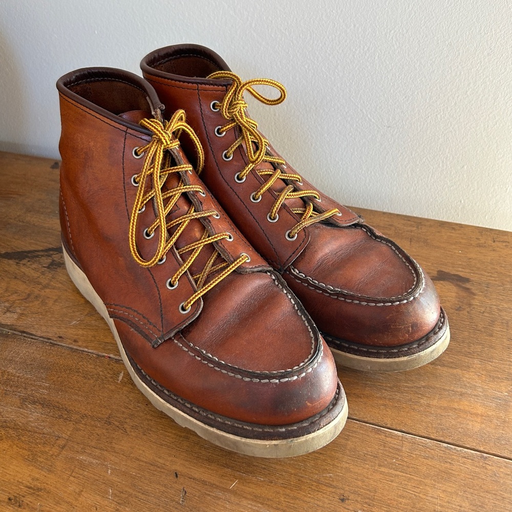 Red Wing Shoes Brown Lace Up Boots